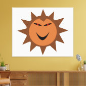 Evil Igel Kawaii Goth Halloween Canvas Print Leinwanddruck (Insitu (Wohnzimmer))