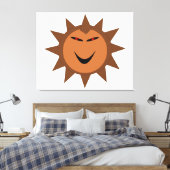 Evil Igel Kawaii Goth Halloween Canvas Print Leinwanddruck (Insitu (Schlafzimmer))