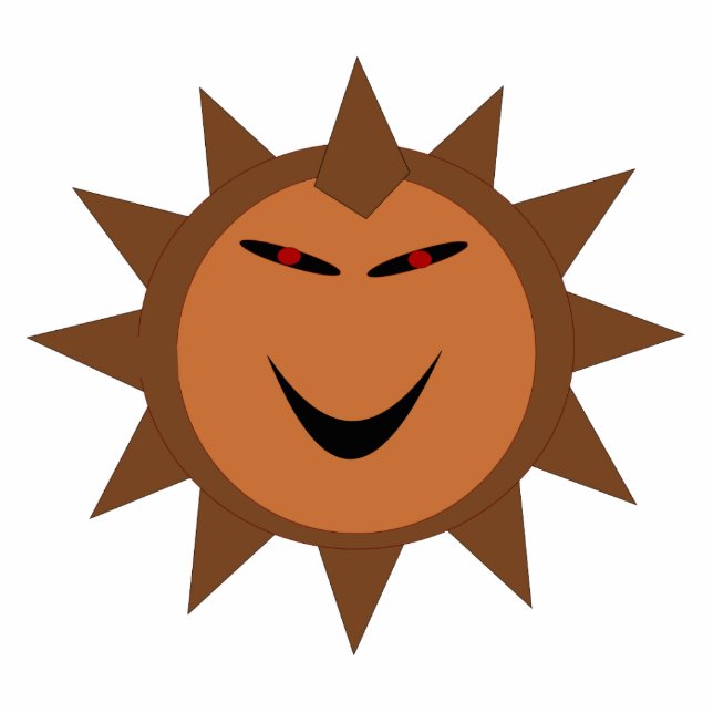 Evil Igel Kawaii Goth Halloween Foto Skulptur (Vorne)