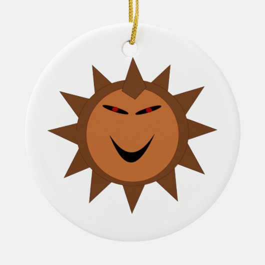 Evil Igel Kawaii Goth Halloween Ornament (Vorne)