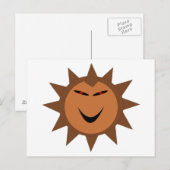 Evil Igel Kawaii Goth Halloween Postcard Postkarte (Vorne/Hinten)