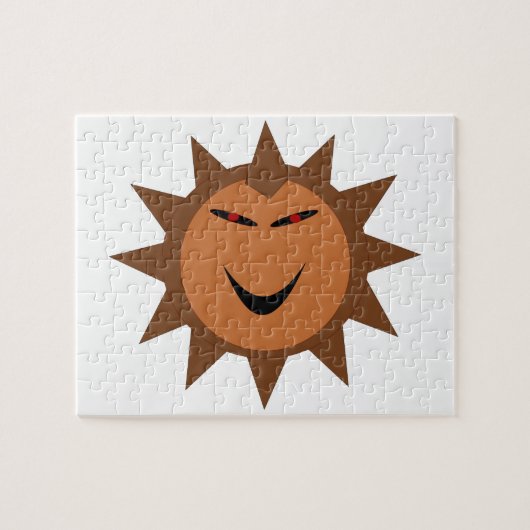 Evil Igel Kawaii Goth Halloween Puzzle (Horizontal)