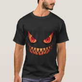 Evil Jack O’Lantern Smile – Creepy Grinning Pumpki T-Shirt (Vorderseite)