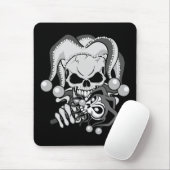 Evil Jester Skull Mousepad (Mit Mouse)