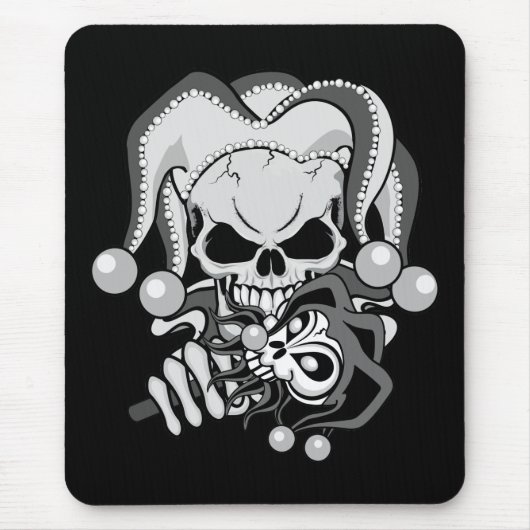 Evil Jester Skull Mousepad (Vorne)
