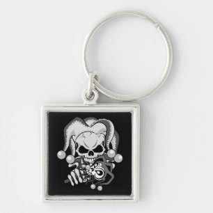 Evil Jester Skull Schlüsselanhänger