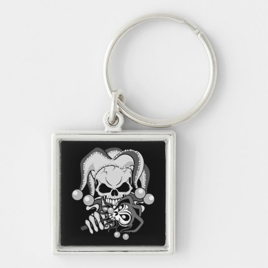 Evil Jester Skull Schlüsselanhänger (Vorne)