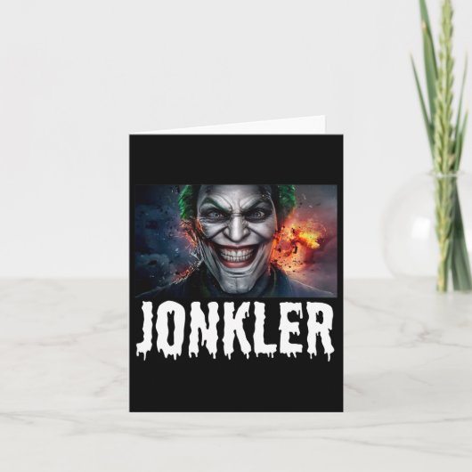 Evil Jonkler Halloween Karte (Vorderseite)
