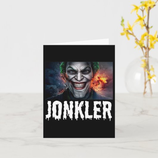 Evil Jonkler Halloween Karte (Gelbe Blume)