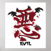 Evil Kanji Poster (Vorne)