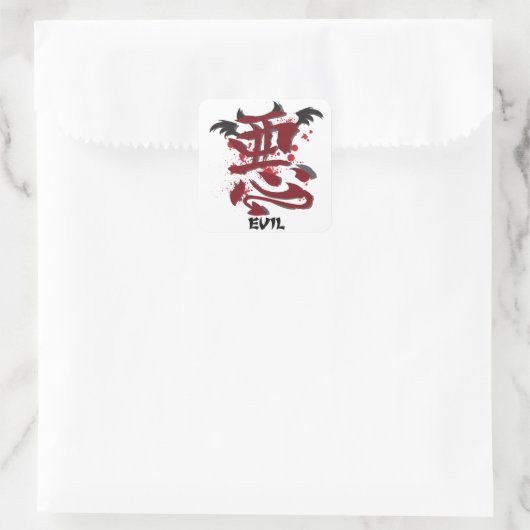 Evil Kanji Stickers (Tasche)