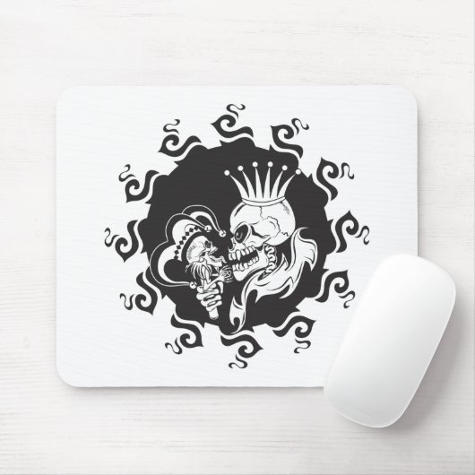 Evil King Skull Mousepad (Mit Mouse)