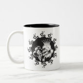 Evil King Skull Zweifarbige Tasse (Links)