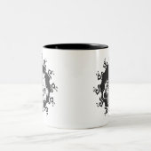 Evil King Skull Zweifarbige Tasse (Mittel)
