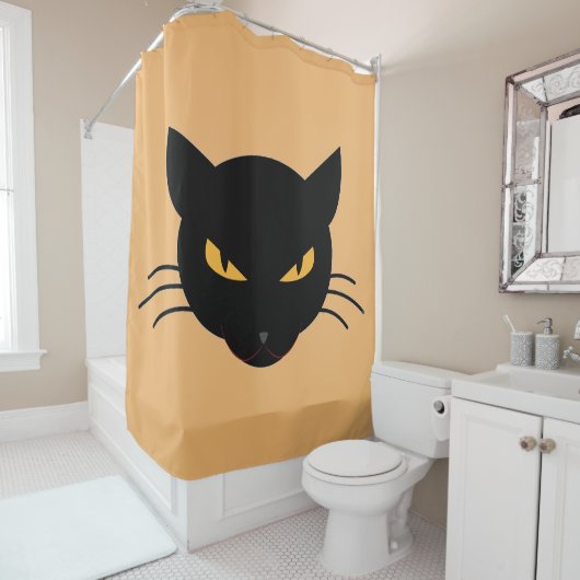 Evil Kitty Duschvorhang (Beispiel)