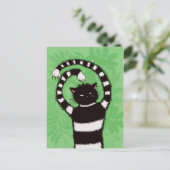 Evil Kitty Nature Cat Lover Postkarte (Stehend Vorderseite)