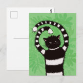 Evil Kitty Nature Cat Lover Postkarte (Vorne/Hinten)