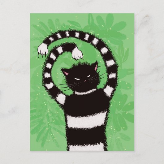 Evil Kitty Nature Cat Lover Postkarte (Vorderseite)