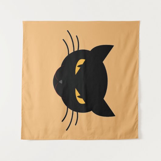 Evil Kitty Wandteppich (Vorderseite (Horizontal))