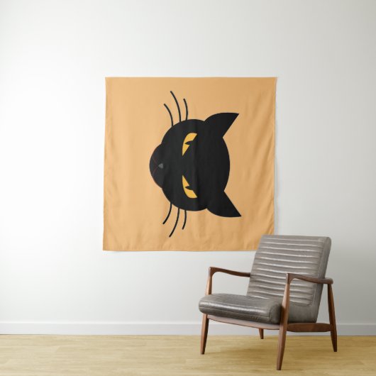 Evil Kitty Wandteppich (Beispiel (Horizontal))