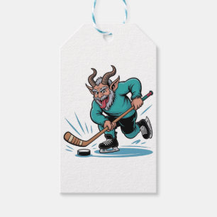 Evil Krampus Eishockey Weihnachtssport Geschenkanhänger