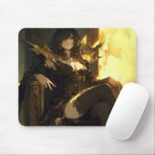 Evil Lady Anime Style Mousepad (Mit Mouse)