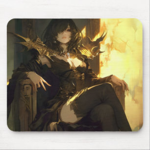 Evil Lady Anime Style Mousepad