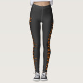 Evil Laughter Mmwwaahhaaahaaaa Halloween Leggings (Vorderseite)
