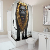 Evil Lion Duschvorhang (Beispiel)