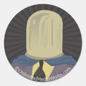 Evil Mastermind Crystal Runder Aufkleber (Vorderseite)