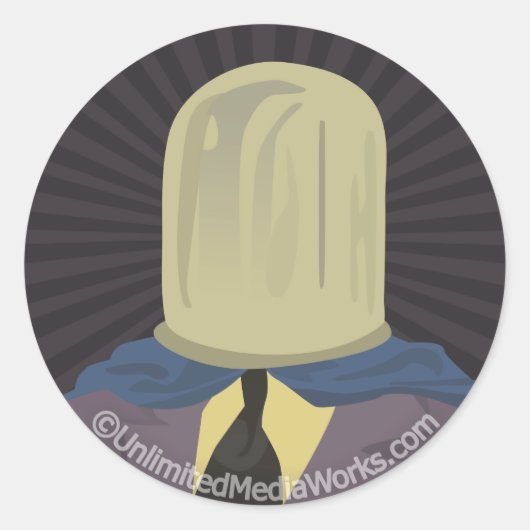 Evil Mastermind Crystal Runder Aufkleber (Vorderseite)