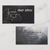 Evil Modern Truck Service Grunge Chalk Visitenkarte (Vorne/Hinten)
