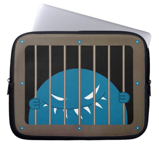 Evil Monster Character Kingpin Jail Gothic Laptopschutzhülle (Vorderseite)