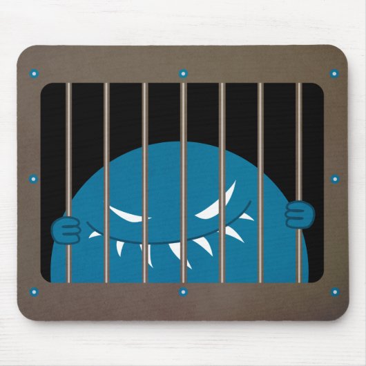 Evil Monster Character Kingpin Jail Gothic Mousepad (Vorne)
