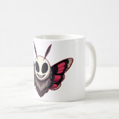 Evil Moth - Mothman Cryptid Kaffeetasse (VorderseiteRechts)