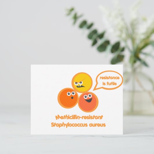 Evil MRSA Postkarte (Stehend Vorderseite)