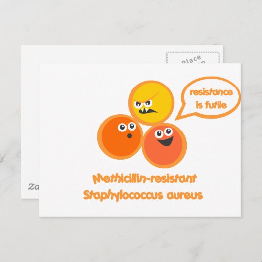 Evil MRSA Postkarte (Vorne/Hinten)