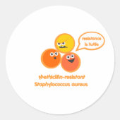 Evil MRSA Runder Aufkleber (Vorderseite)