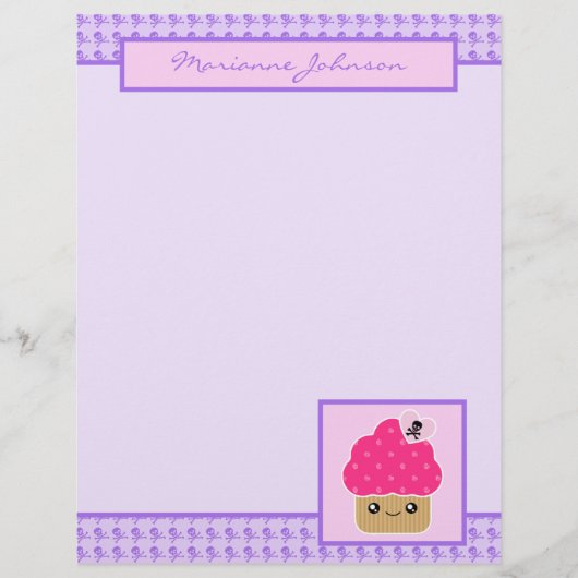 Evil Niedlich Cupcake Kawaii Stationery Große (Vorderseite)