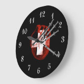 Evil Nurse Heart Große Wanduhr (Winkel)