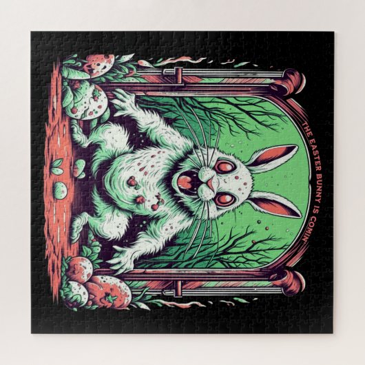 Evil Oaster Bunny Horror Puzzle (Horizontal)