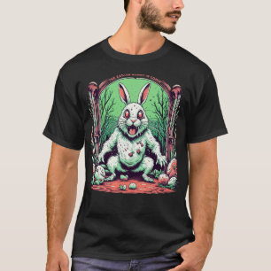Evil Oaster Bunny Horror T-Shirt