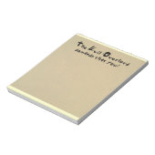 Evil Overlord Notepad Notizblock (Rotiert)