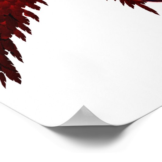 Evil Pacman Frosch auf weißem Poster (Ecke)