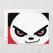 Evil Panda Postcard Postkarte (Vorne/Hinten)