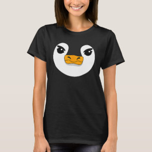 Evil Penguin Face Halloween Kostümpinguin T-Shirt