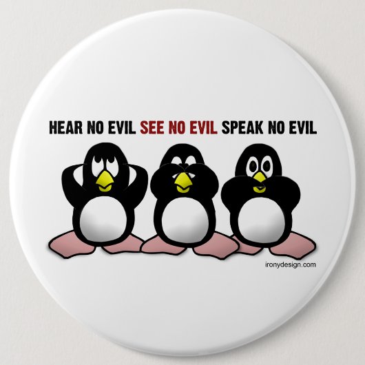 Evil Penguins Button (Vorderseite)