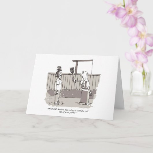 Evil Perm greeting card Karte (Orchidee)