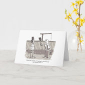 Evil Perm greeting card Karte (Gelbe Blume)