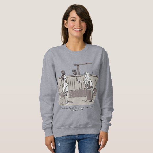 Evil Perm women gray sweatshirt (Vorne ganz)
